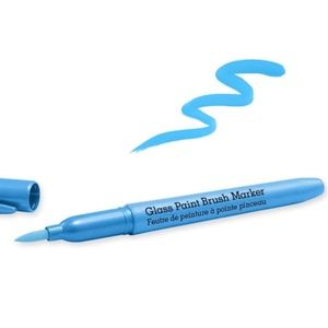 Glass Paint Brush Marker Permanent 15mm (Blue)